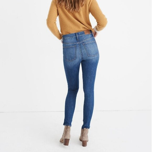 Madewell | 9" Mid-Rise Skinny Jeans in Pendale Wash Stretch Classic Size 26 - Picture 16 of 16